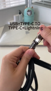 TUTI 4 in 1 Kabel Data Smartphone USB Type C Lighting 1.2M Data Cable Original Fast Charging
