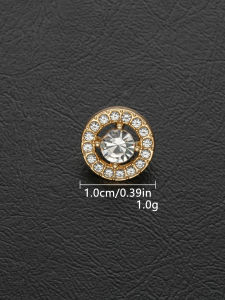 10/30pcs/pack 10mm/13mm Fashionable zircon cut-out buttons are used for DIY crafts sewing clothing bags and shoe decoration