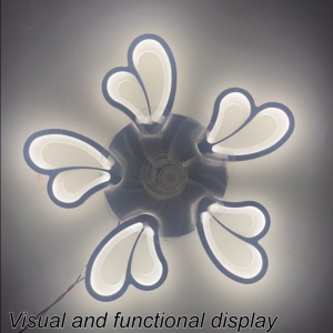 2-in-1 fan ceiling light with remote control fan blade LED light bedroom silent fan light pendant light ceiling light