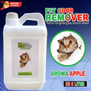Farfrum AROMA APPLE | PENGHILANG BAU KOTORAN HEWAN | KUCING DOGGY SUGAR GLIDER | KELINCI | BAU PESING | BAU PUP | BAU KANDANG | PET ODOR REMOVER | ISI 5 LITER | Ramah Lingkungan