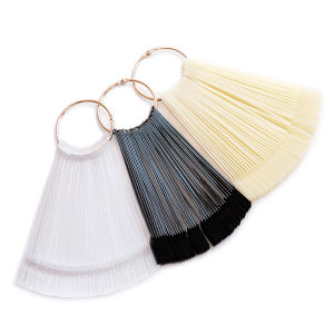 Nail Display Sticks Nail Swatch False Nail Tips Nail Gel Polish Practice Clear Natural Colors Display Board for Nail Art Tools