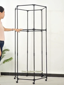 Rak Gantungan Jemuran Baju Putar 6 Sisi dengan Roda / Stand Hanger Rak Pengering Jemuran - SABRINA CLOTH HANGER SHOPTILLDROPSS88