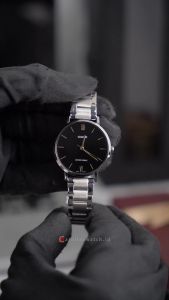 Jam Tangan Wanita Casio LTP-VT01D-1B Quartz Watch Stainless Steel Strap