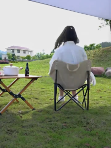 เนื้อผ้านุ่มสบาย ะทนทาน เก้าอี้ชายหาด ชายหาดสนามหญ้า ผ้าคลุมเก้าอี้ตั้งแคมป์ผ้า สนามพับได้ อุปกรณ์แคมป์ปิ้ง