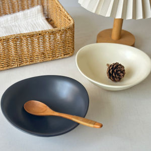 Bát Ăn Sáng Bằng Gốm Sứ Phong Cách Nhật Bản Cổ Điển Bát Đựng Salad Trái Cây Bát Đựng Sữa Chua Hạt Lanh Hình Tam Giác Bát Đựng Thức Ăn Sáng Sang Trọng