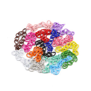 Colorful Zinc Alloy Baked Enamel Necklace Bracelet Extension Chain 20/40/50/100Pcs For Jewelry Making DIY Handmade Accessories