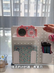 แผ่นวางของติดผนัง กระดานแขวนของ ชั้นวางของ ทำจากเหล็กทั้งแผ่น อเนกประสงค์ DIY