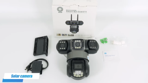 V380 Pro CCTV Camera 12MP 3 Lens 3 Screens Smart Camera CCTV Outdoor Waterproof IP66 Connect Cellphone CCTV With Audio And Speaker Wireless Wifi Connect Home IP Security Cameras HD 1080P Night Vision With Alarm Sensor