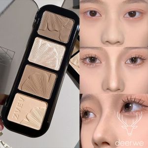 Four-color contouring and highlighting one-piece plate shadow nose shadow face three-dimensional matte brightening