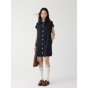 Butterfly Sleeve Office Style Midi Shirt Dress
