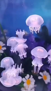 Diffuser Dynamic Aroma Diffuser 250ml Essential Oil Diffuser Jellyfish Flame RGB Light Humidifier Timed Remote Control