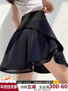 Womens Pure Color Tennis Skirt Shorts High Waist Running Training Yoga Fitness Pants Skirt Summer Sportswear Inner Lined