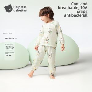 Usbettas | Summer Lightweight Antibacterial Bamboo Cotton Childrens Pajamas