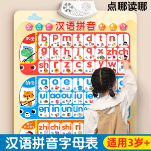 Bảng Chữ Cái Tiếng Trung Quốc Có Âm Thanh Cho Trẻ Em Lớp 1 Đồ Chơi Giáo Dục Sớm Hình Ảnh Treo Tường Luyện Tập Đọc Viết