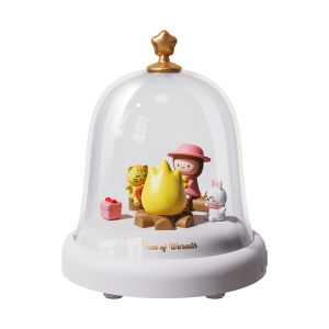 Flame Lamp with Speaker & Music Box Magic Fire Mood Light for Christmas Decor and Home Gifts