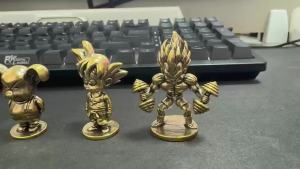 Bandai | Dragon Ball Goku Super Saiyan Begita Grandpa Turtle Little Wukong Turtle Hermit Action Figure Toys Roshi Brass Metal Craft Gifts