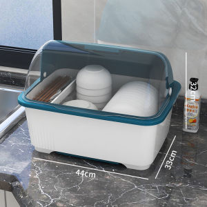Dust-proof Dish Drying and Storage Rack Large Capacity