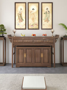 Solid Wood Altar Incense Burner Table For Home Buddha Table Buddhist Hall New Chinese Style Buddha Shrine Modern Minimalist Altar Prayer Altar Table Table Altar Buddha Niche Mesa Para Altar - Lazada
