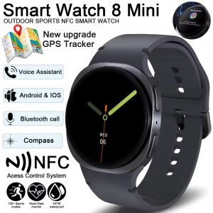 Smart Watch GPS Track Smart Watches For Men Women Sport Heart Rate Bluetooth Call NFC IP68 Waterproof Compass Smartwatch 8 Mini