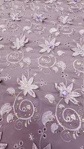 2026 High Quality African Guipure Water Soluble Nigerian Lace Fabric Beaded Embroidery Tulle Stones Wedding Party Dress