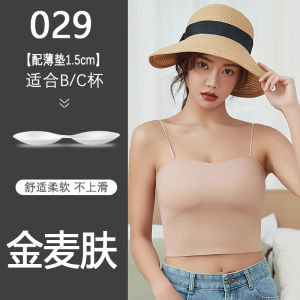 เสื้อกั๊กสายเดี่ยวสำหรับผู้หญิง 2025 ฤดูร้อน แฟชั่นใหม่ เสื้อชั้นในเสริมหน้าอก ทรงเข้ารูป เสื้อชั้นในหลังสวย ผ้าไนลอนเนื้อหนา