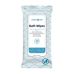 Zhenqi Disposable Wet Wipes Full Body Cleansing Outdoor No Shower Wipes Travel Portable Thickened Adult Use Deodorizing Cleaning Soothing