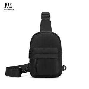 LouisWill Fashion Mens Chest Bag Phone Bag Mini Cross-Body Bag Oxford Cloth Waterproof Shoulder Bag Sports Bag Large Capacity Casual Bag Messenger Bag Travel Bag Business Bag For Men Women