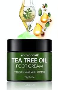 Tea Tree Foot Cream for Heel Dry Skin Care Exfoliate Dead Skin Soften Hydrate Moisturize Smooth Rough Skin Daily Foot Care Lotio