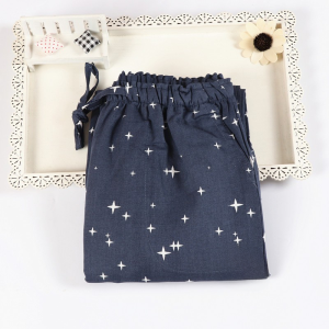 Spring Summer Cotton Gauze Pajama Pants Thin Loose Plus Size Couple Gingham Pants Men and Women Home Pants Japanese Leisure