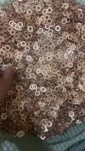 20 Pcs 7x15mm EURO-III Common Rail Injector Nozzle Copper Pad Gasket for Diesel Injector Sealing Diesel Pump Repair Tool Parts
