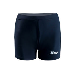 XTEP | Anti-Slippage High-Waist Concealing Abdomen Five-Inch Womens Swim Shorts