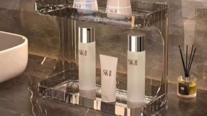 Bathroom Storage Rack Washing Table Top Cosmetics Storage Box Desktop Bathroom Skincare Products Storage