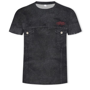 Áo Thun Nam Tay Ngắn in Họa Tiết Kỹ Thuật Số Thời Trang Mùa Hè Broder Bros V-neck Dáng Rộng Thường Ngày Mặc Ngoài Trời