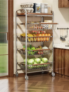 Zhifan | Vintage Multifunctional Rolling Kitchen Cart