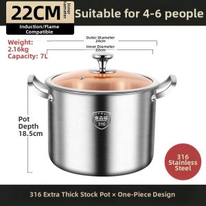 RONGCHUAN | Thickened Large Capacity Cooking Pot