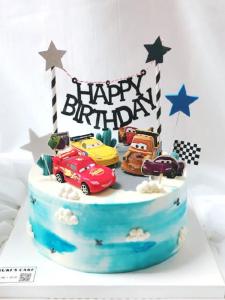 Childrens Birthday Cake Decoration Car Story Cartoon Warrior Car Decoration Baking Dessert Table Dress up