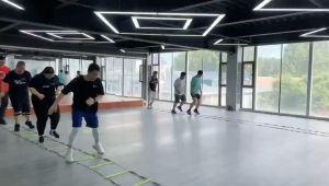 บันไดฝึก 6-12ชิ้น ฟิตเนส บันไดสปีดแลดเดอร์ สำหรับฟุตบอล บาสเกตบอล 6 เมตร