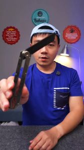 Pisau Multifungsi Stainless Steel 9in1 - Cutter Besi Tahan Air dan Tahan Gingking untuk Kertas dan Bahan Kehutanan