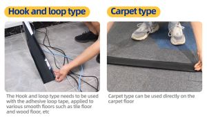 Wire Cable Cover Protector Floor Carpet Penutup Pelindung Wayar Kabel Lantai Karpet Organizer Soft Adjustable Velcro 魔术贴地毯电线套