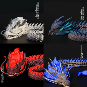FUZAO | 3D Printed Dragon Figurine with Flexible Joints