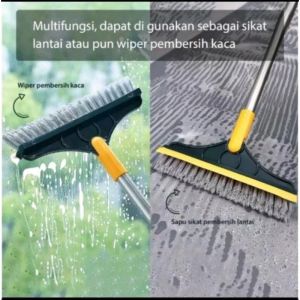 Sikat Sapu Kamar Mandi 2in1 import premium (bahan besi) UK 100cm