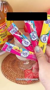 [SIÊU NGON] Bột Trái Cây Không Đường Ít Calo Mix 4 Vị Crystal Light - Bột Pha Nước Trái Cây Ăn Kiêng Eatclean Giải Nhiệt Hộp 178G (Việt Thái Organic)