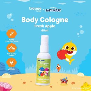 Tropee Bebe x Pinkfong Baby Shark Series Shampoo Conditioner Body Wash Hair Lotion Cologne - Tropeebebe Babyshark Sabun Anak Bayi - Shampoo Condisioner - Losion Rambut Bayi - Parfum Pewangi Anak Bayi