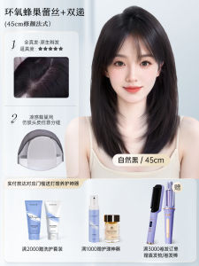 Womens Full Head Wig Lace Frontal Airy Bangs Double Needle Handcrafted Real Hair Invisible Hairpiece Natural Look Bald Cap