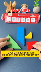 Đồ chơi xếp hình chữ T thông minh bằng gỗ cho bé ghép hình chữ T tangram phát triển trí tuệ trẻ em TOYLIFE