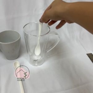 Sendok Teh Kopi Es Krim Ice Cream Dessert Kecil Keramik China Porcelain