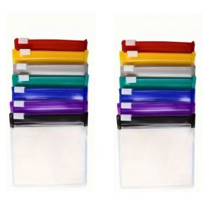 Aitemay 7PCS Waterproof Colorful EVA Mini Ziplock Pouches Set - Travel Pill Organizer for Vitamins Jewelry Coins & Small Items