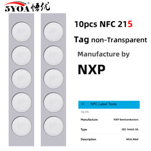 5YOA 10/30/50pcs Ntag213 Ntag215 NFC Tags NFC Sticker 13.56 MHZ 540Bytes RFID NFC tag Stickers Adhesive Labels for NFC Phones