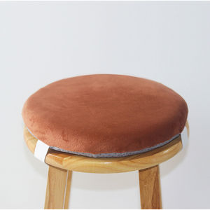Ultra Soft Crystal Velvet Seat Cushion with Buckle Elastic Strap Memory Foam round Stool Pad Removable And Washable All Seasons
