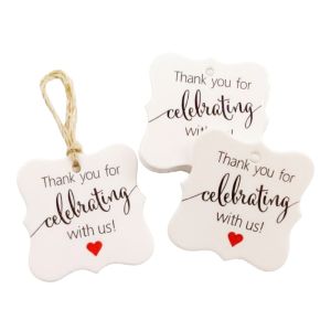 100 Chiếc Dây Gai Dầu Handmade Thẻ Đóng Gói Quà Tặng 5x3/2.9x2.9cm Thẻ Làm Bánh Thân Thiện Với Môi Trường Thẻ Tankyou Cho Đám Cưới Sinh Nhật Đính Hôn